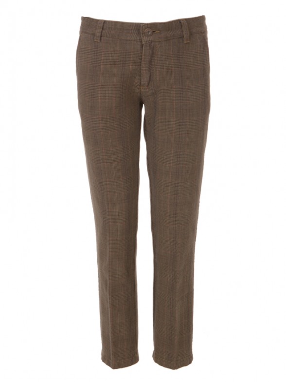 Checked Chino Trousers