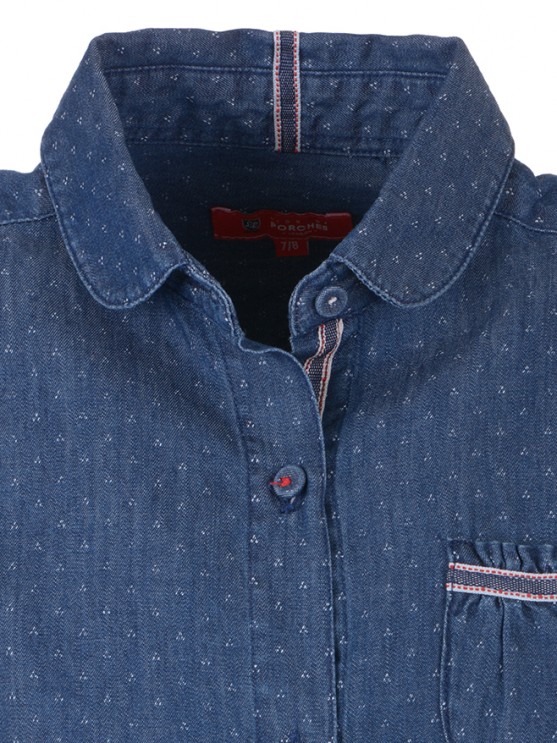 Camisa Vaquera con Bolsillo