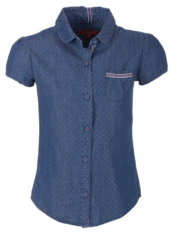 Camisa Vaquera con Bolsillo