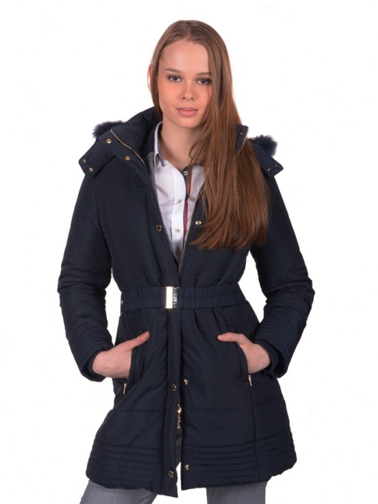 Hooded quilted jacket with hood