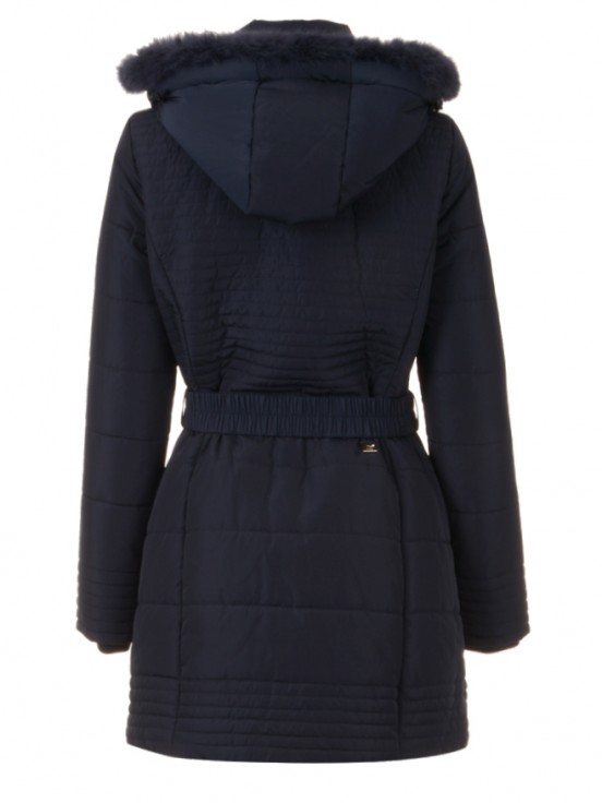 Hooded quilted jacket with hood