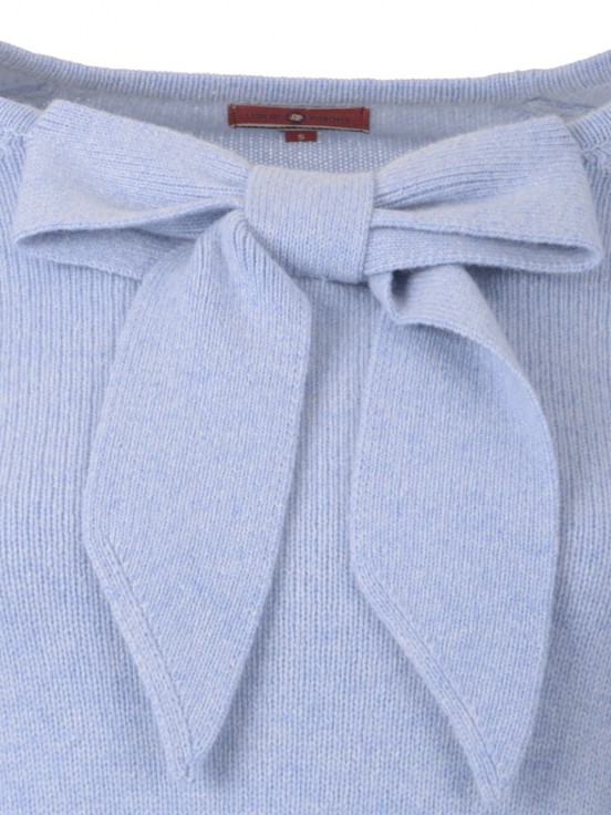 Jersey con cuello redondo y lazo