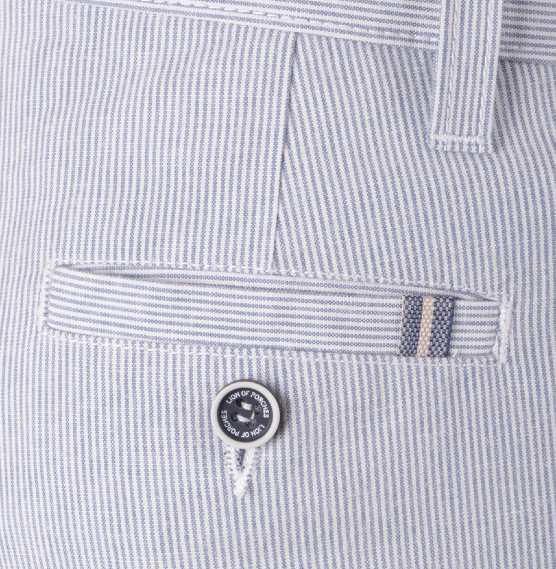 Striped chino trousers