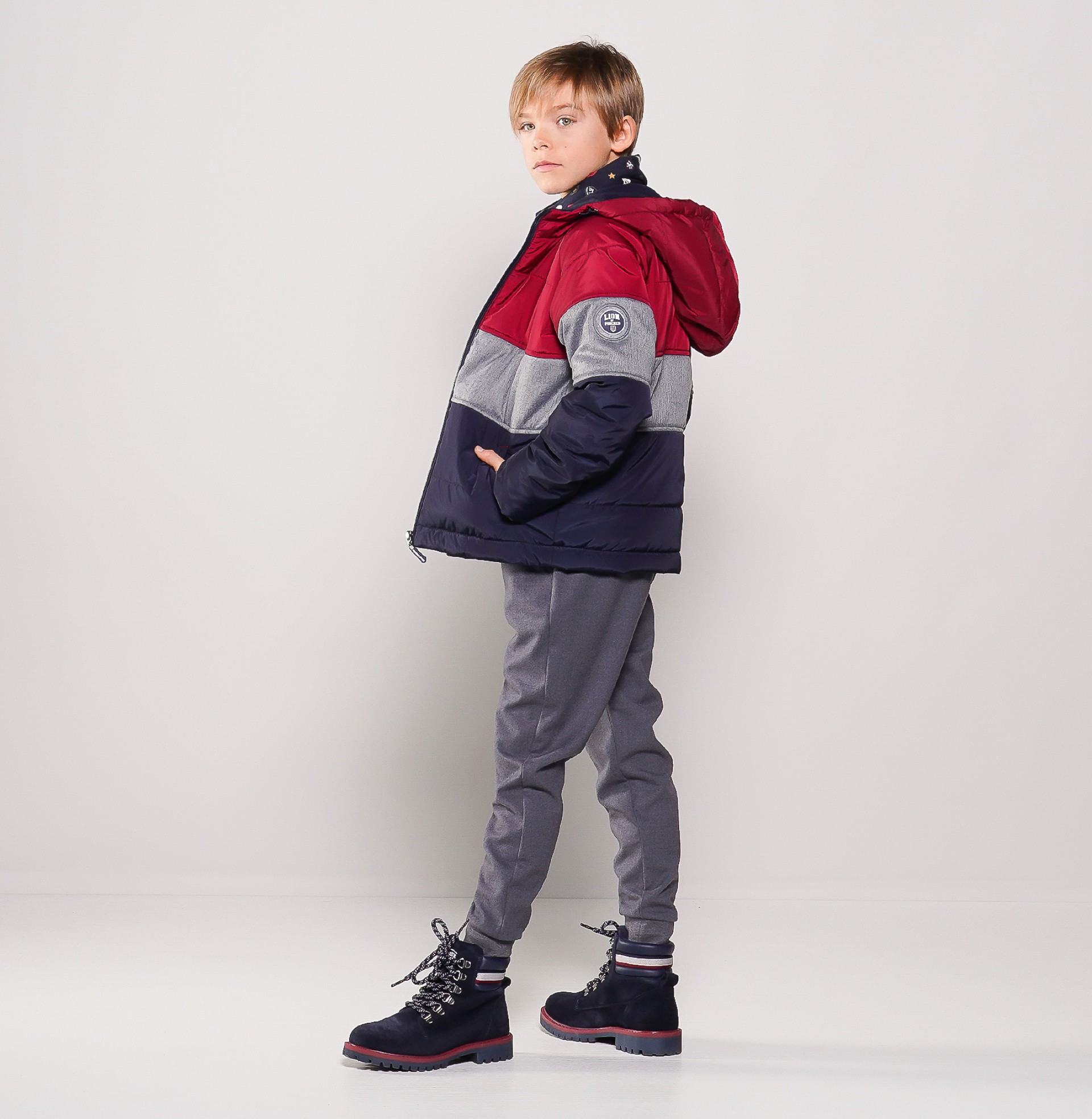 Hooded quilted jacket