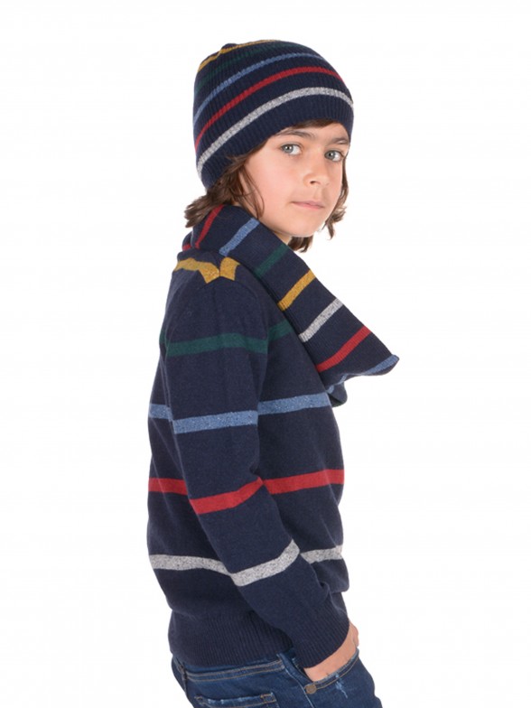 Striped Knit Cap