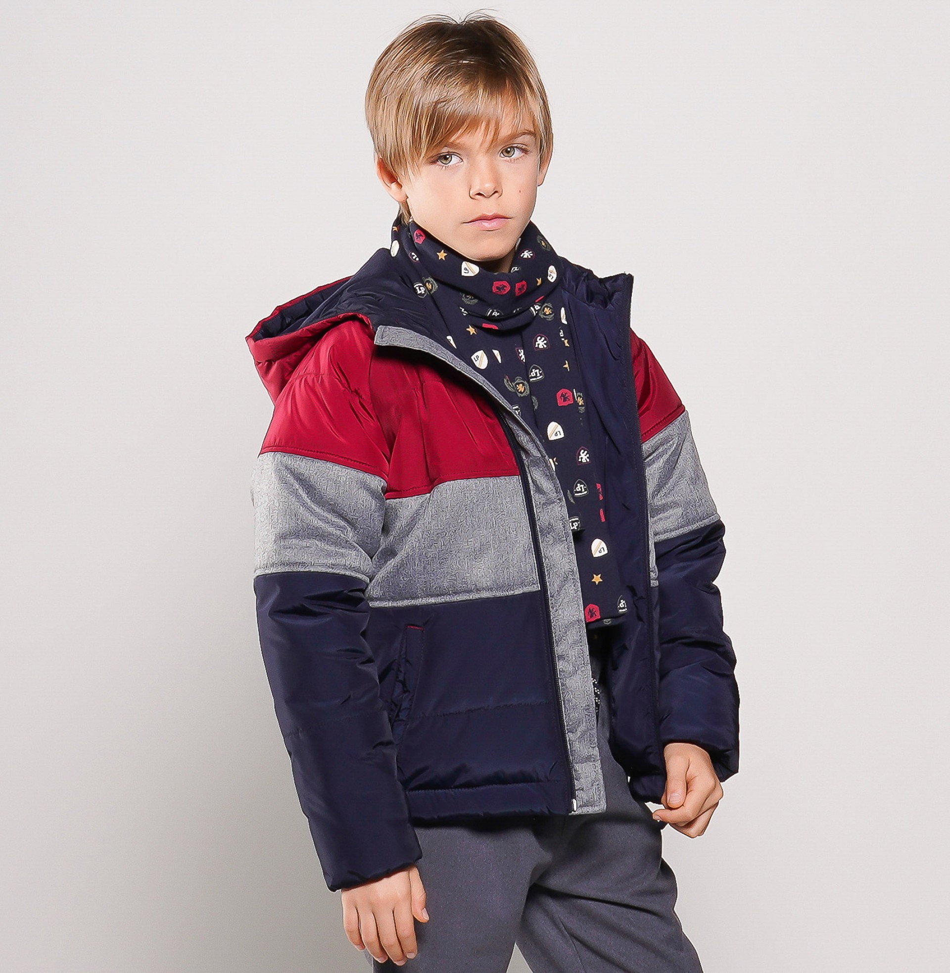 Hooded quilted jacket