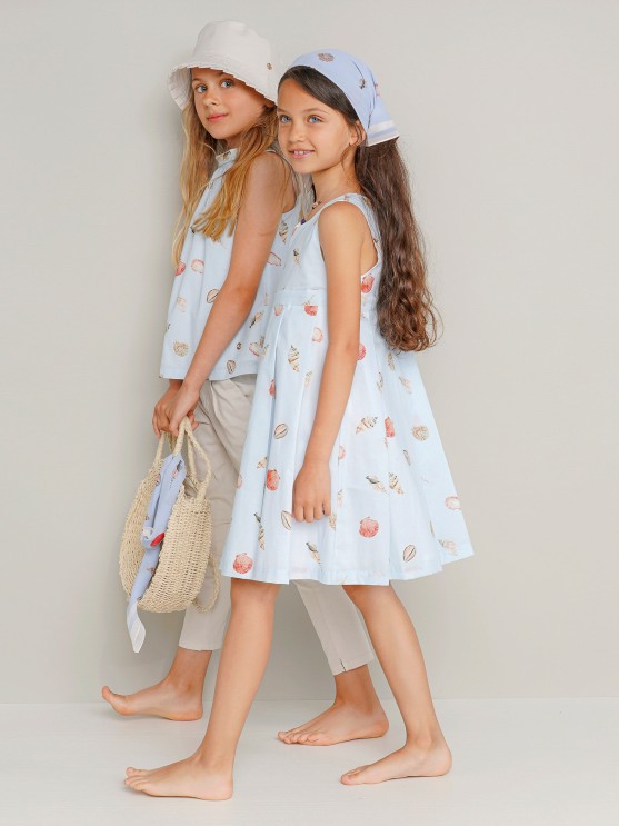 Vestido em Voile Estampado