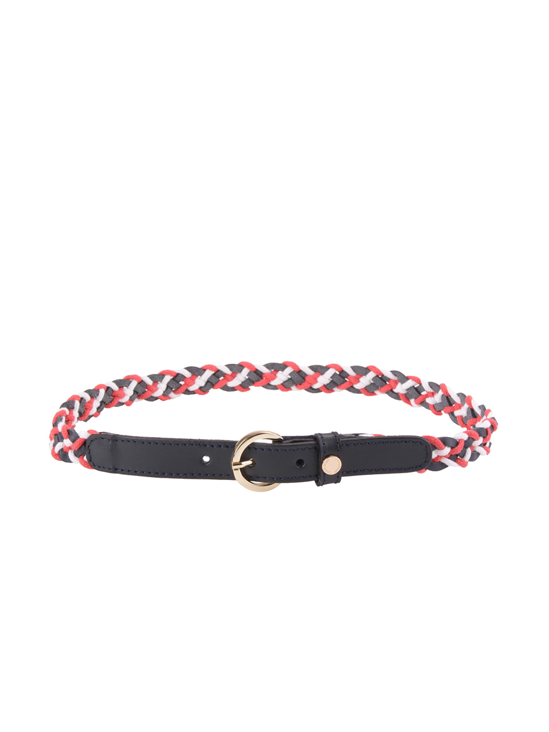 Braided leather belt