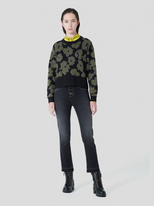 Camisola Jacquard Floral
