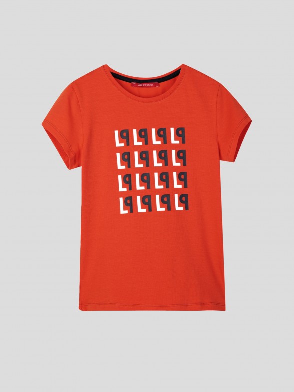 T-shirt Estampado Monogramas