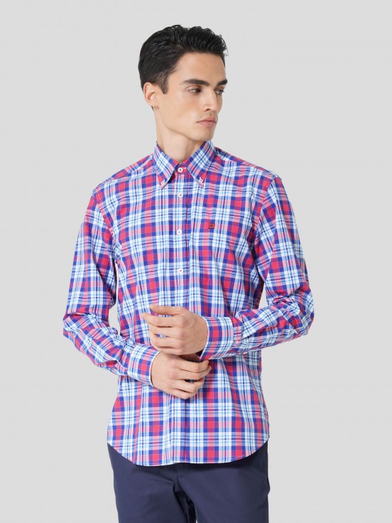 Camisa xadrez slim fit