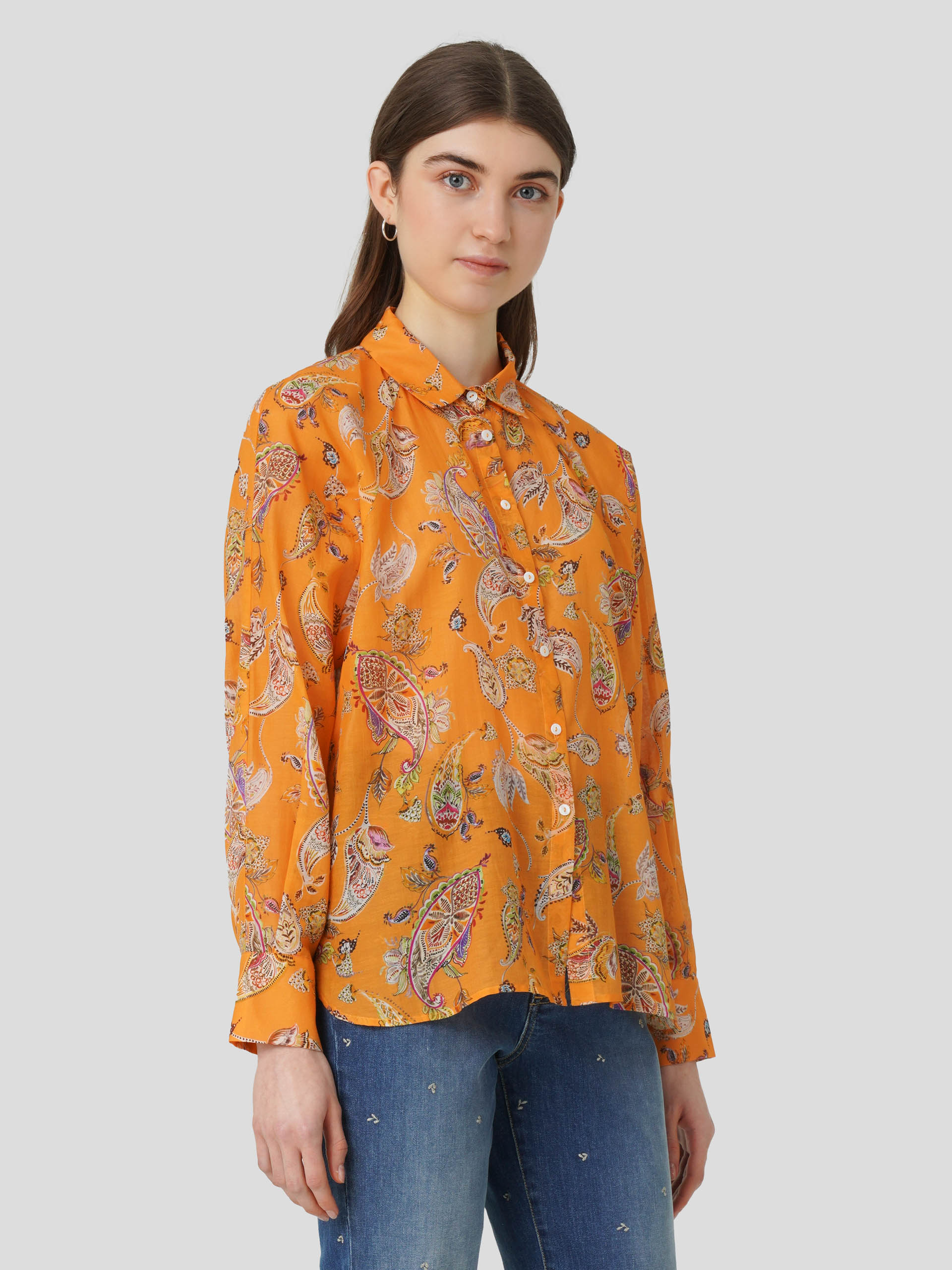 Camisa Estampado de Cornucópias