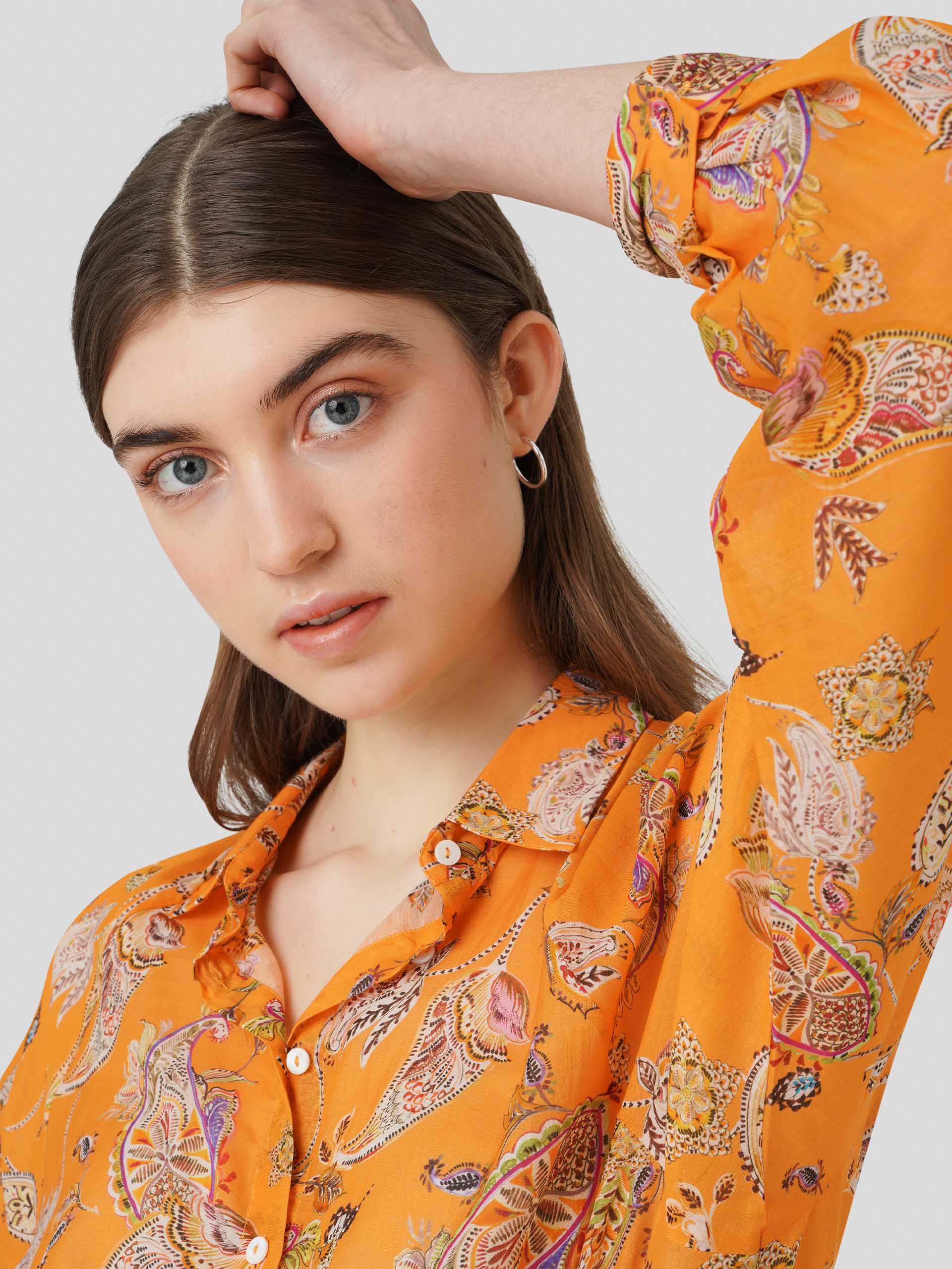 Camisa Estampado de Cornucópias