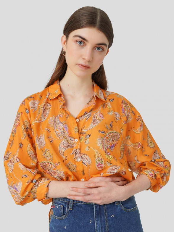 Camisa Estampado de Cornucpias