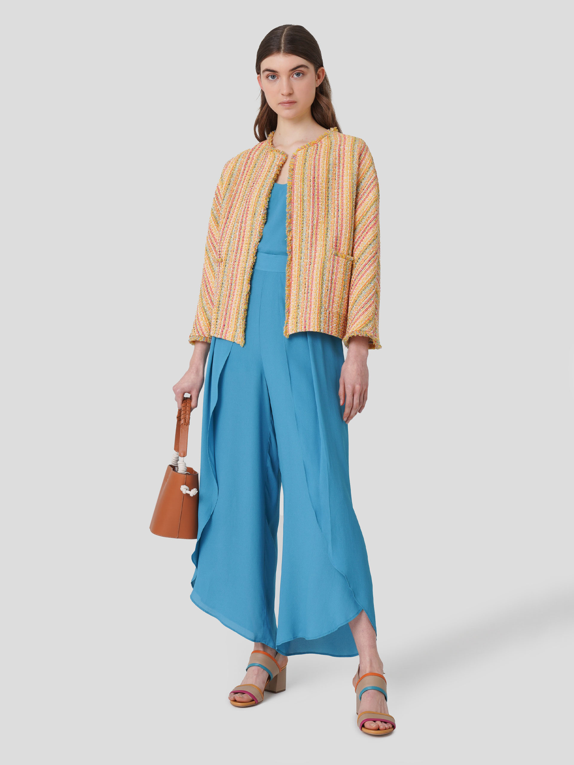 Casaco em Tweed Colorido