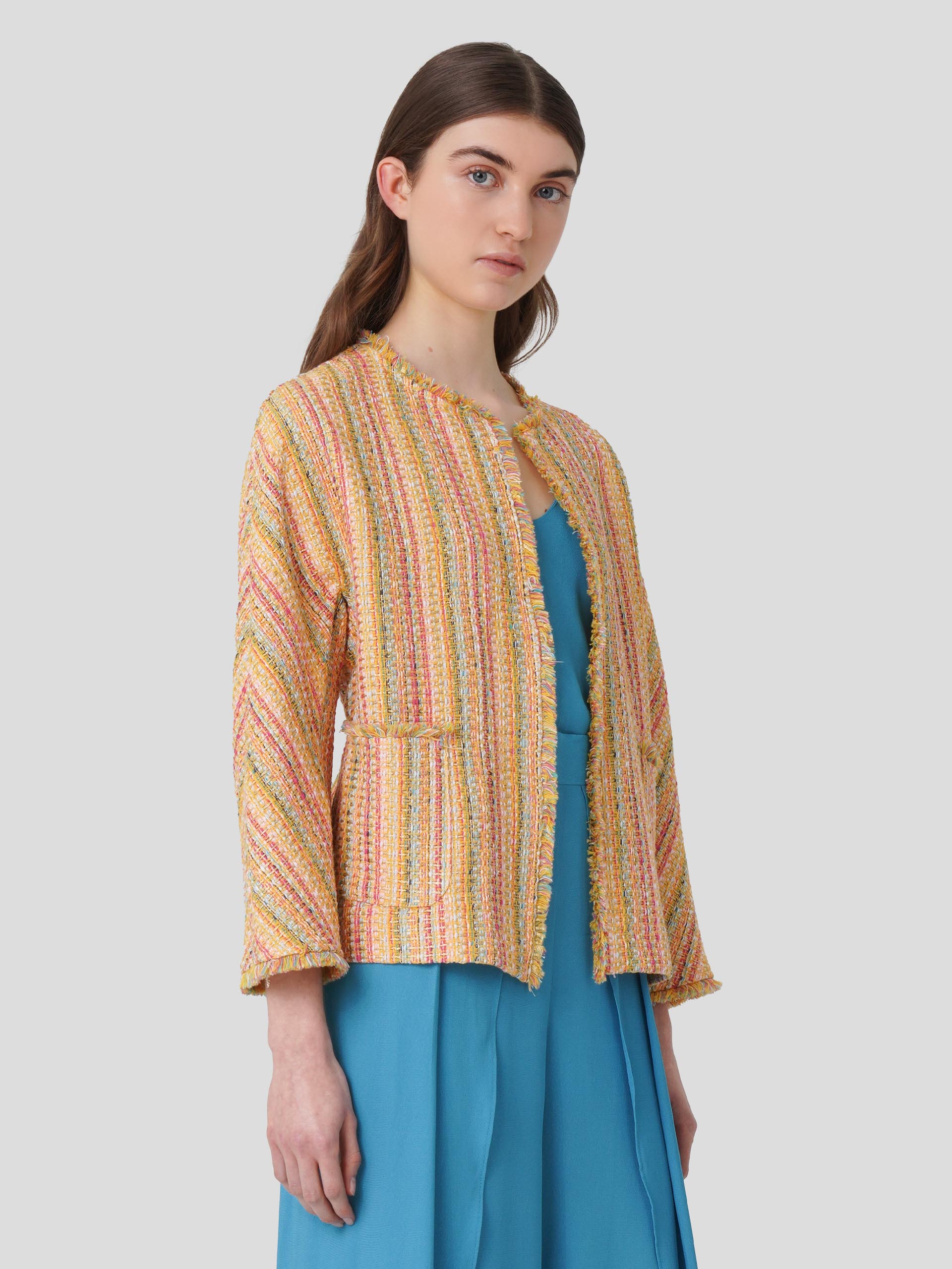 Casaco em Tweed Colorido