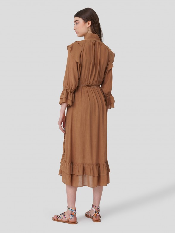 Vestido Maxi com Textura