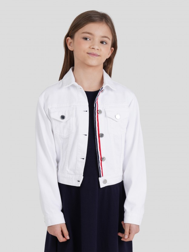 Blusão denim Blusão denim