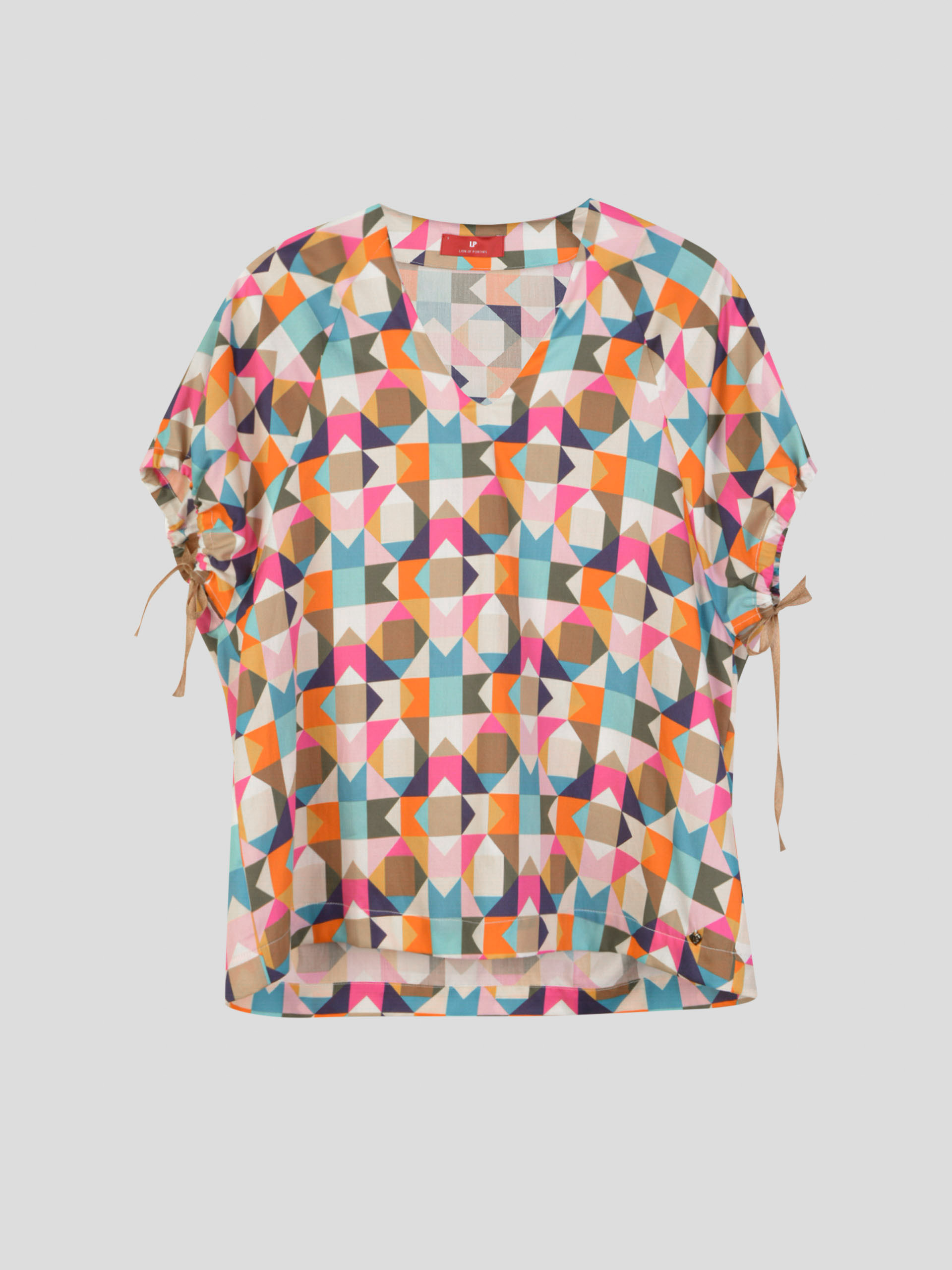 Blusa de Manga Curta Estampada