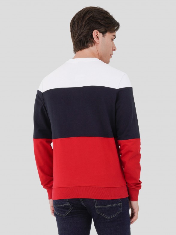Sweatshirt tricolor