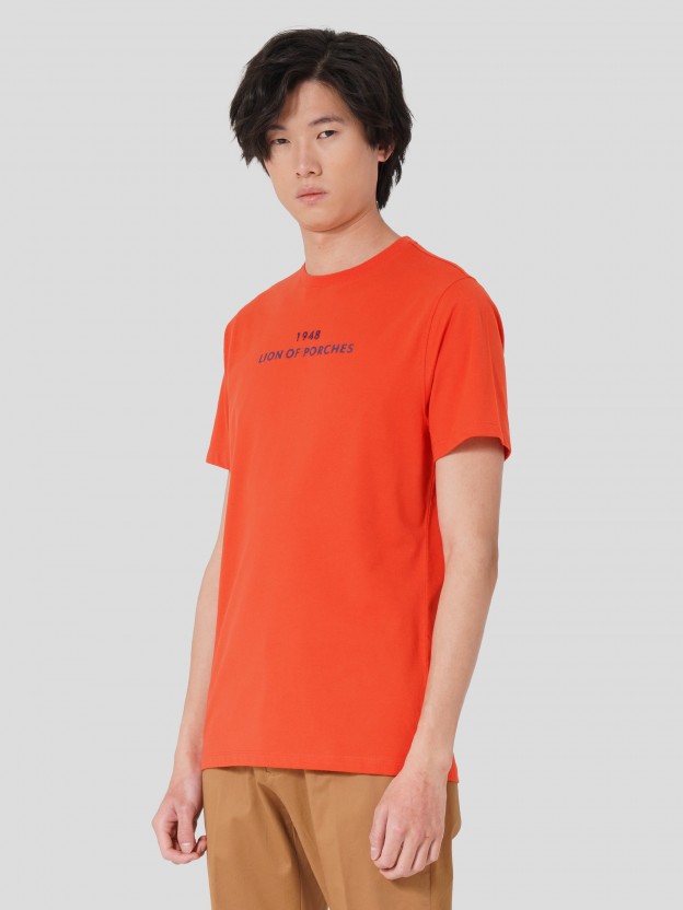 T-Shirt com estampado e bordado
