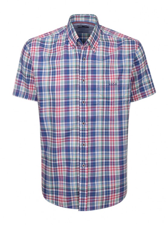 Camisa Cuadros Manga Corta