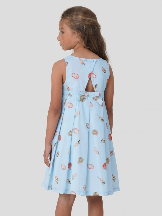 Vestido em Voile Estampado
