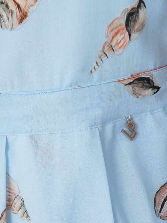 Vestido em Voile Estampado