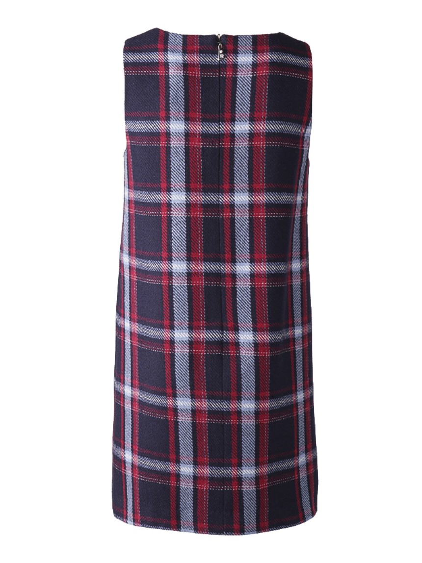 Vestido sem Manga Xadrez