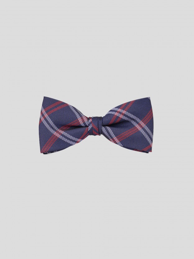 Checked bow tie