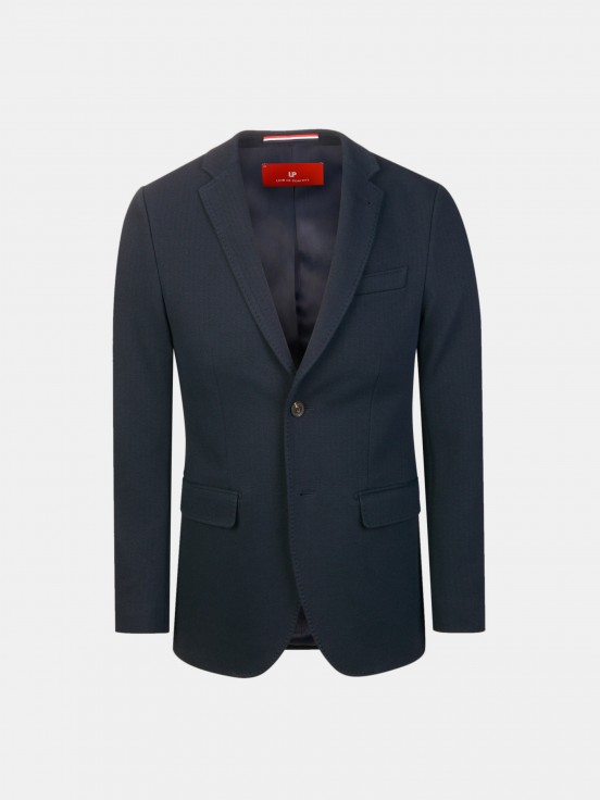 Man's blazer in textured fabric with lining