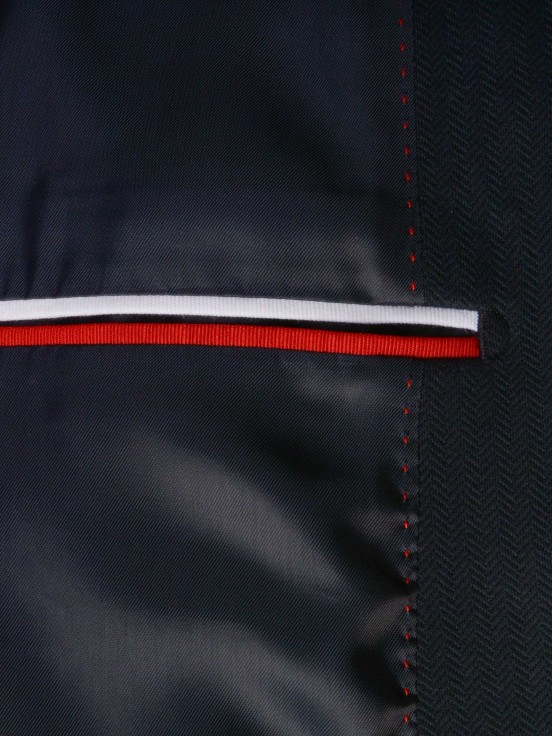 Man's blazer in textured fabric with lining