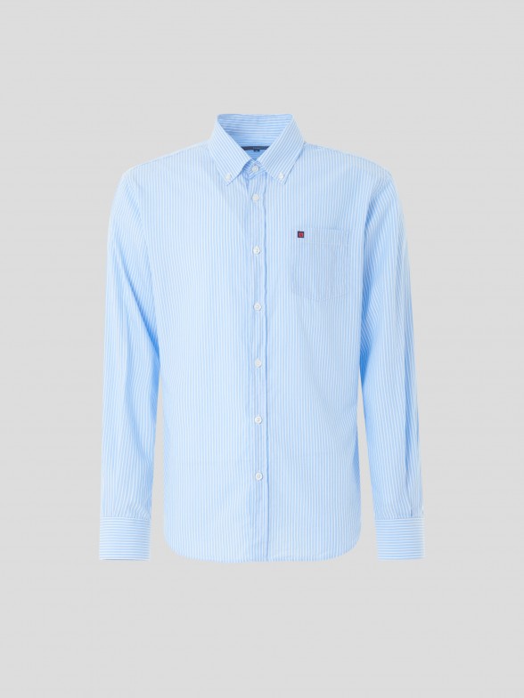 Camisa de riscas regular fit