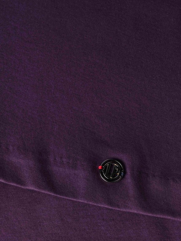 Camisola bordeaux com manga abalonada