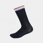 Socks with colored stripes