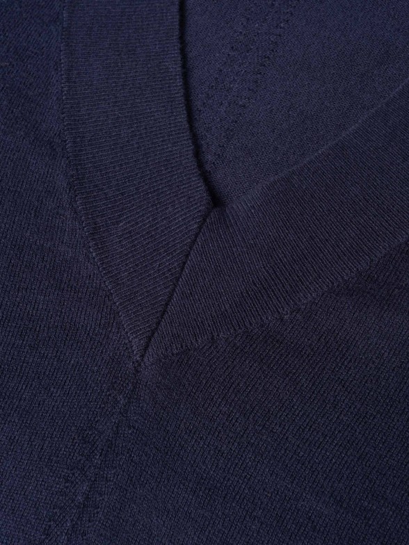 Camisola azul em algodão e caxemira