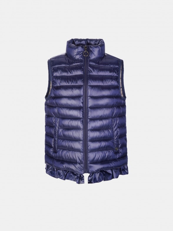 Blue padded vest