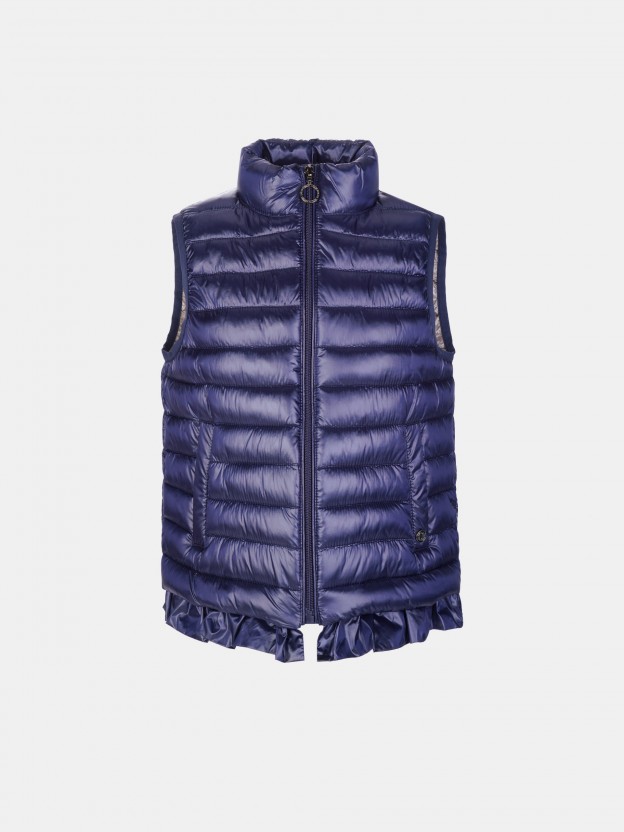 Blue padded vest