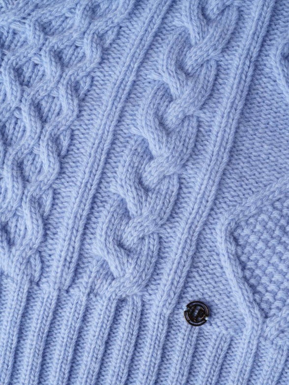 100% wool braided sweater