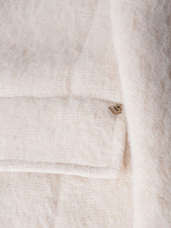 Casaco oversize em l e mohair