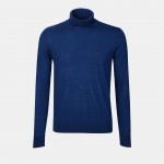 Man's regular fit jumper made from 100% wool with a turtleneck