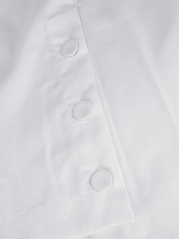 Asymmetric shirt with button detail