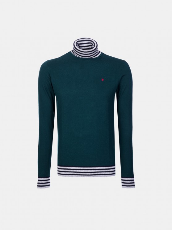 High neck jersey