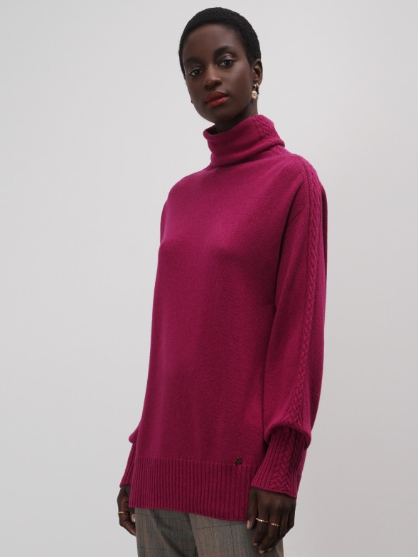 relaxed fit turtleneck