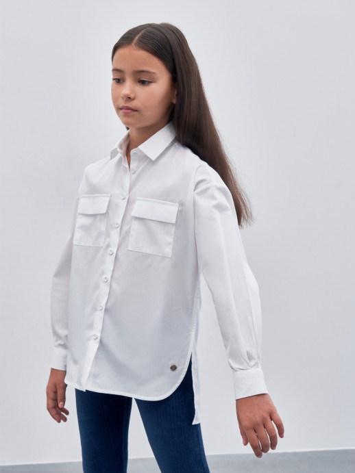 Asymmetrical oversize shirt