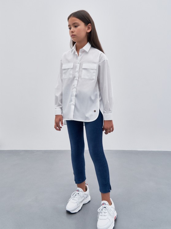 Camisa oversize assimtrica