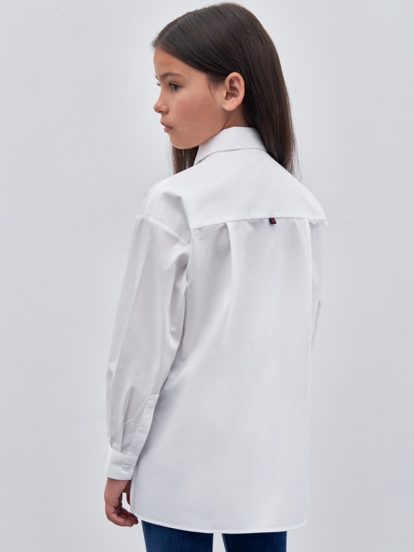 Camisa oversize assimtrica