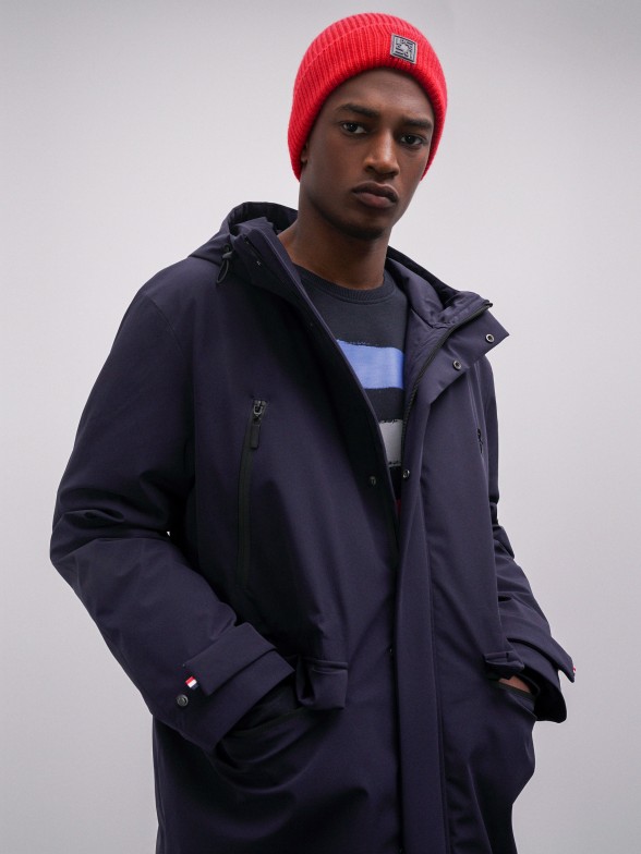 Parka acolchoada com capuz