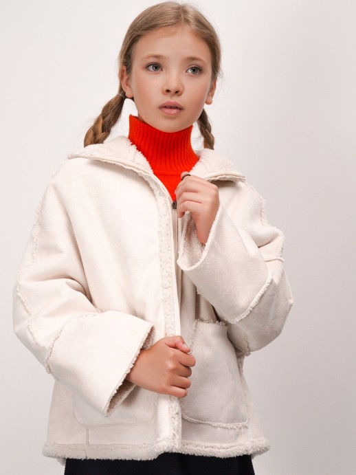 Oversize coat with hood