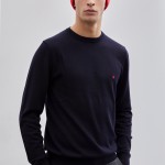 Man's cotton round neck sweater
